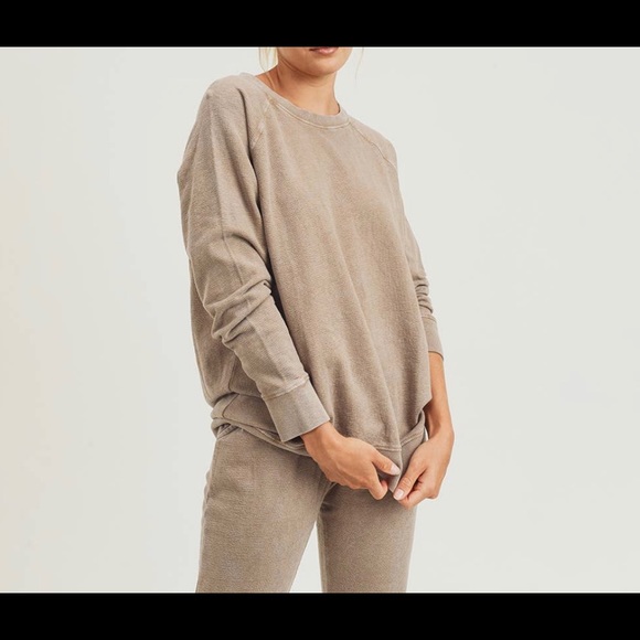 Longline pullover and joggers. 100% terry cotton - Picture 4 of 4